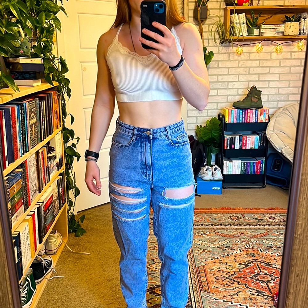 Francesca Collections Lace Trim Tank Top ALYA